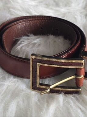 Talbots Genuine Leather Belt, Made in Italy Women’s Medium